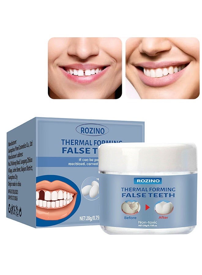Rozino Thermal Forming False Teeth 20ml, Reusable Non-Toxic Molding Material for DIY, Cosplay, Crafts and Props - Image 1